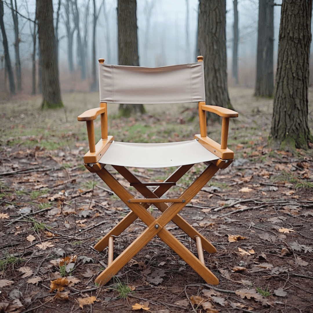 "a chair in a forest"